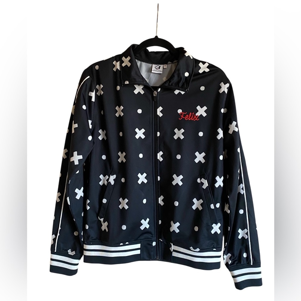 Universal Studios Felix The Cat Original Black Track Jacket Size S New